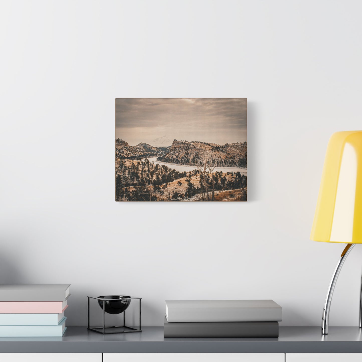 Rustic Mountain Landscape Canvas