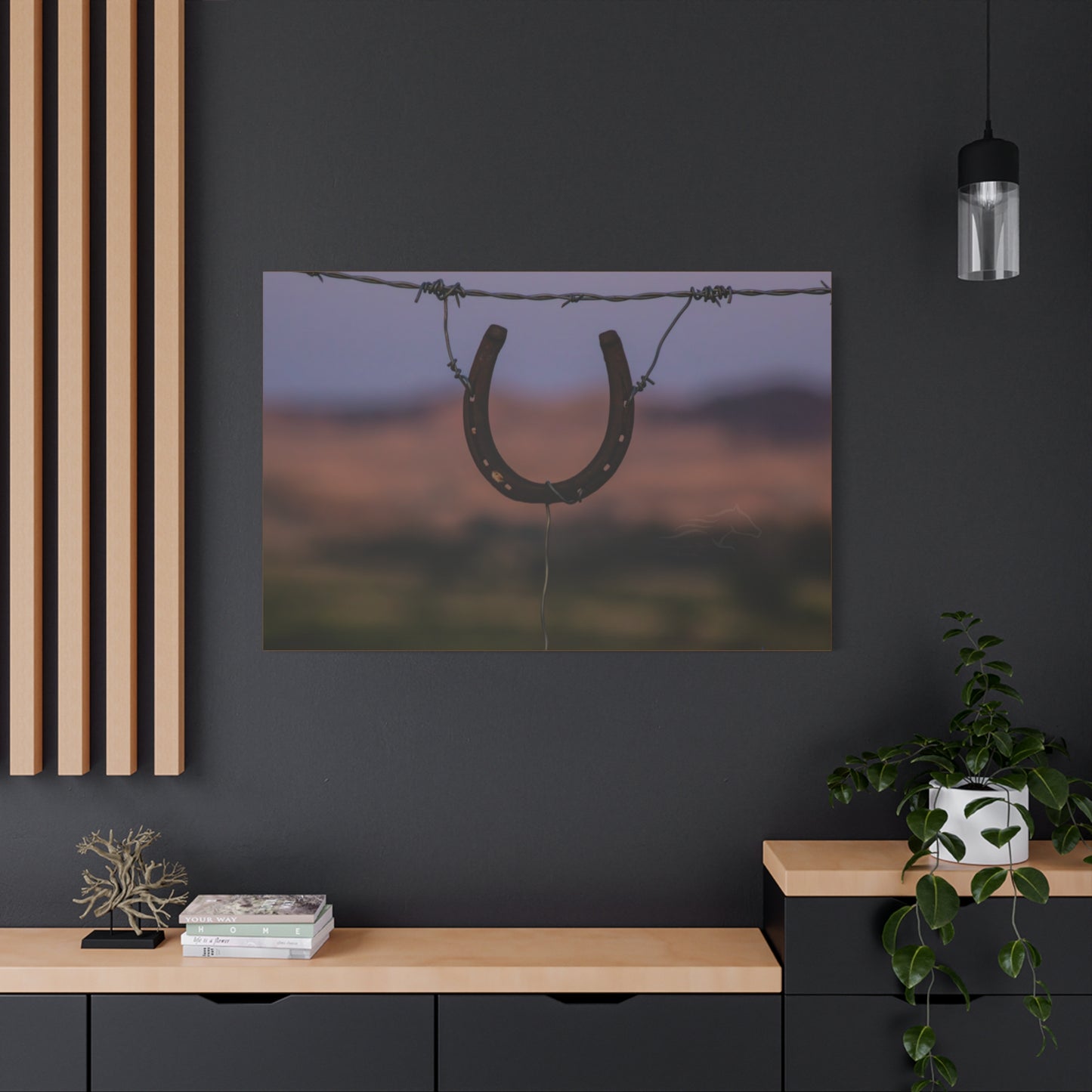 Rustic Horseshoe Canvas