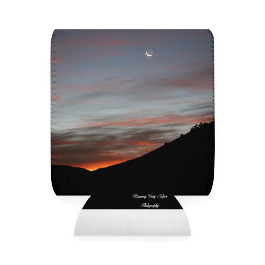 Christmas Tree Hill with the Sunrise and the Moon Can Koozie Sleeve