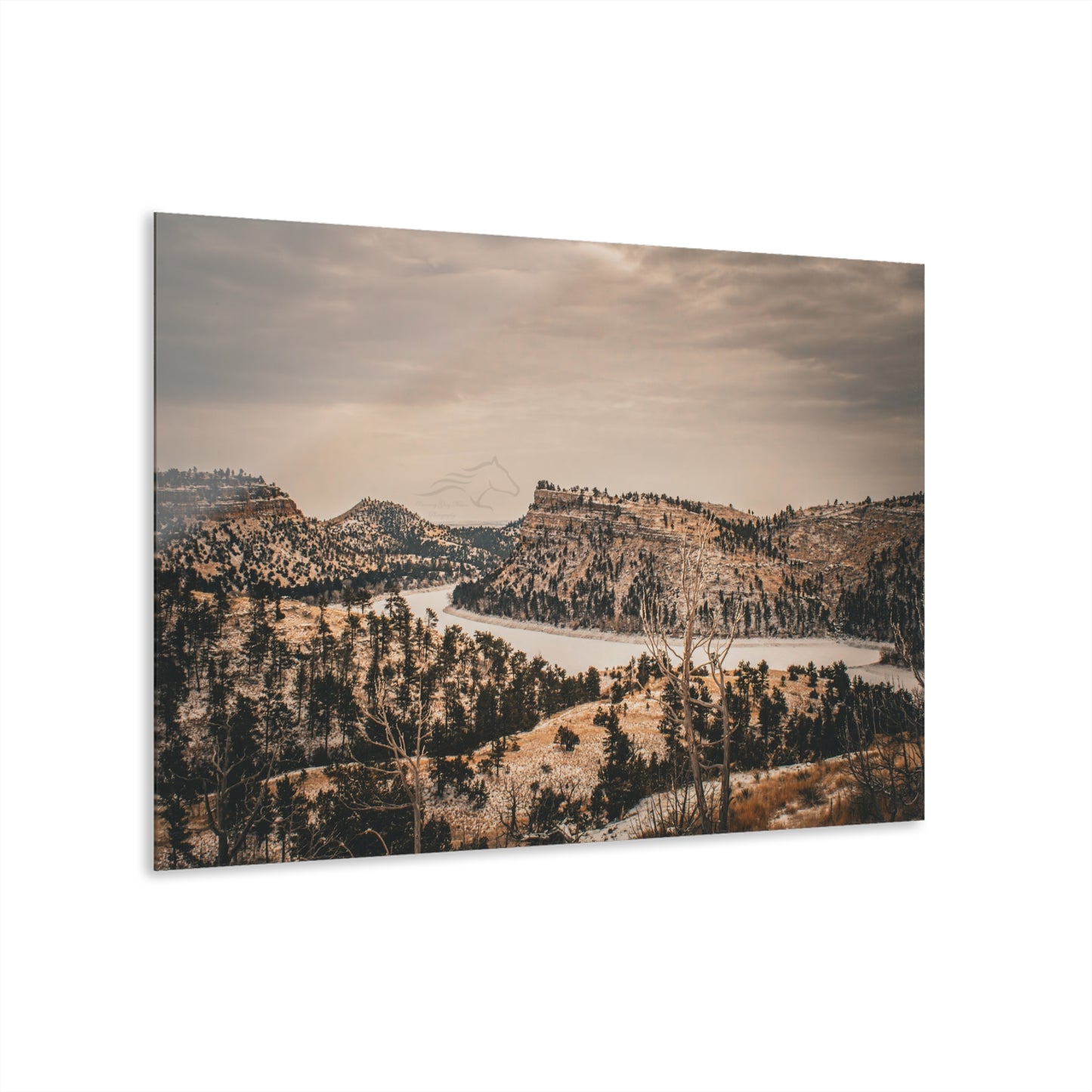 Rustic Mountain Landscape Acrylic