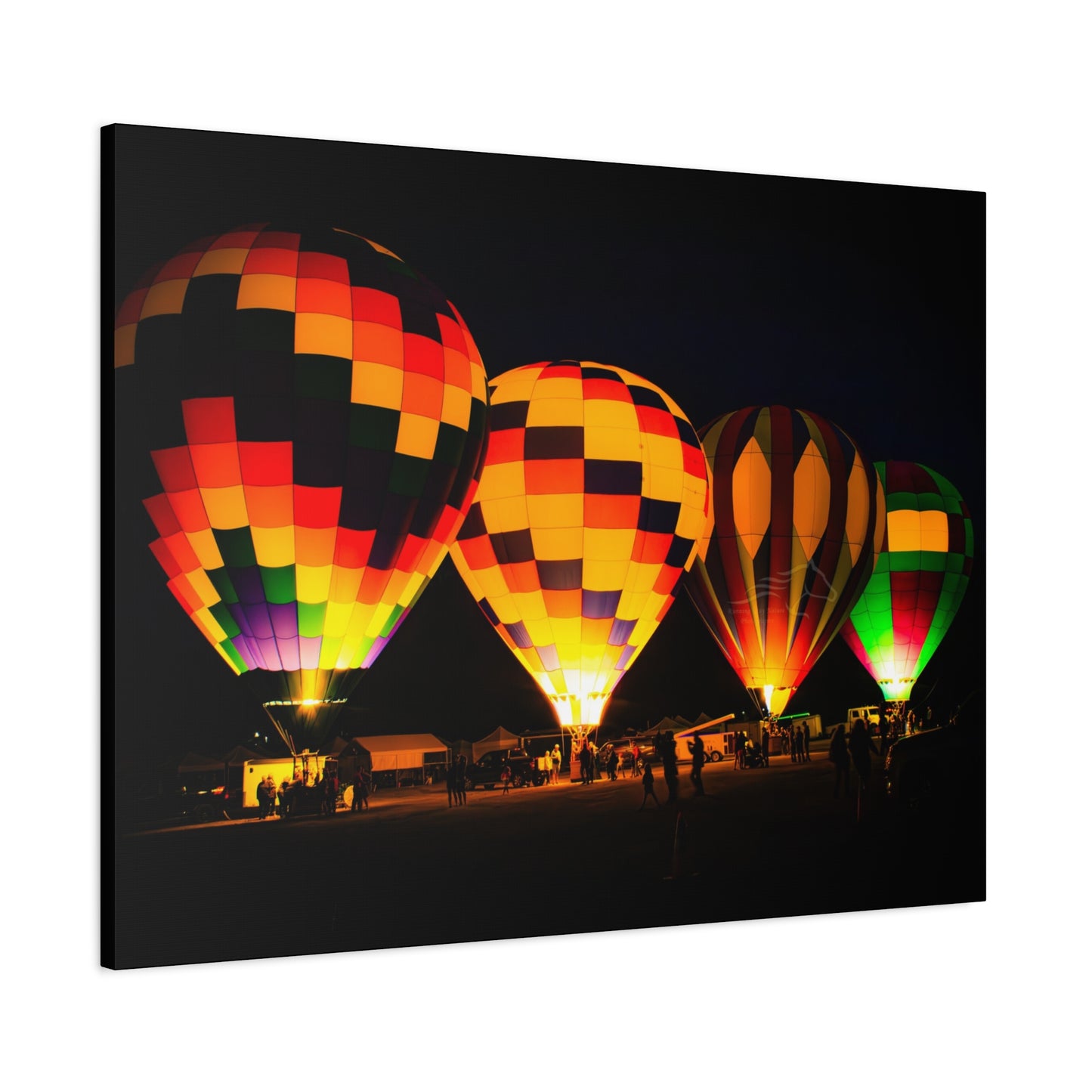 Four Colorful Hot Air Balloon Canvas