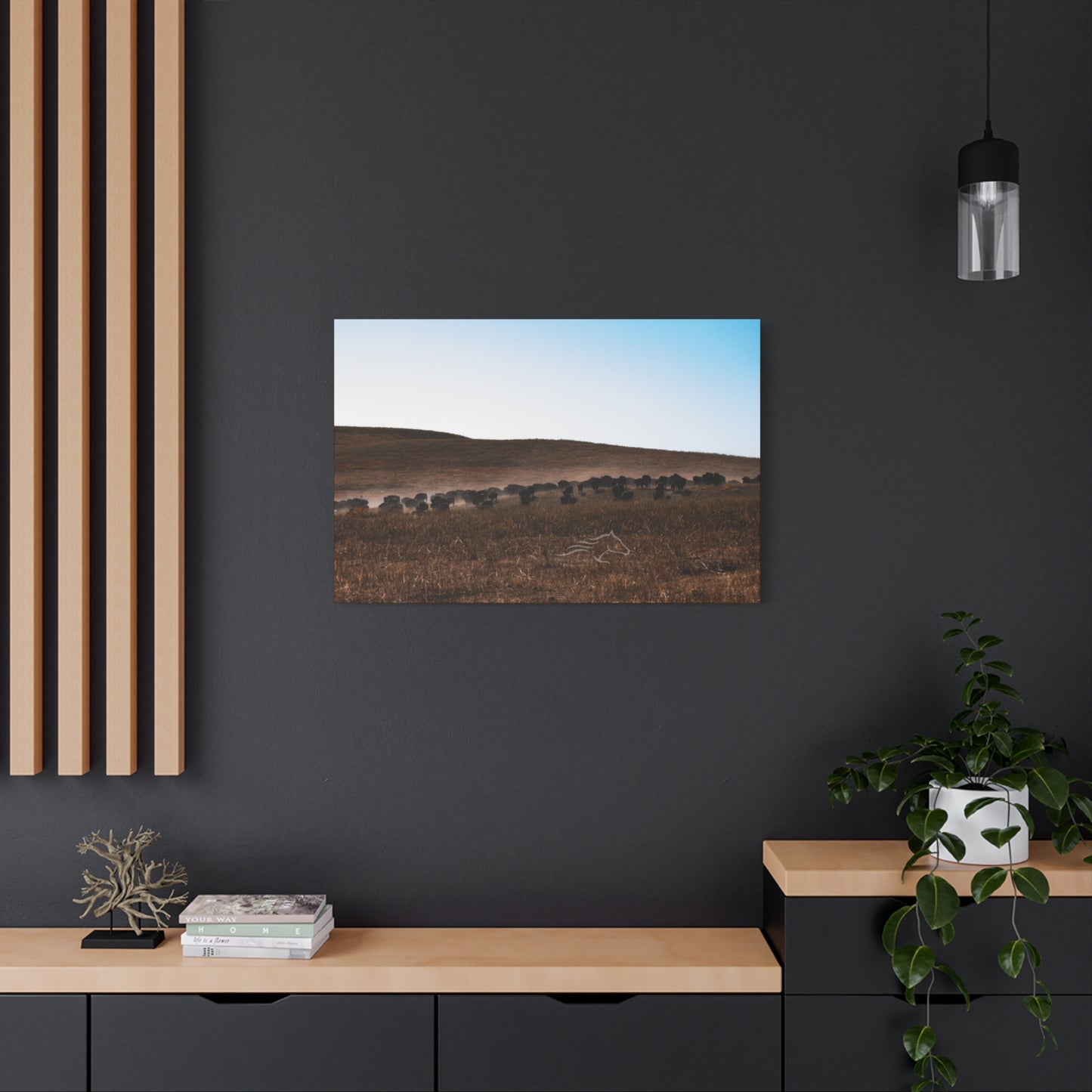 Buffalo Herd Canvas