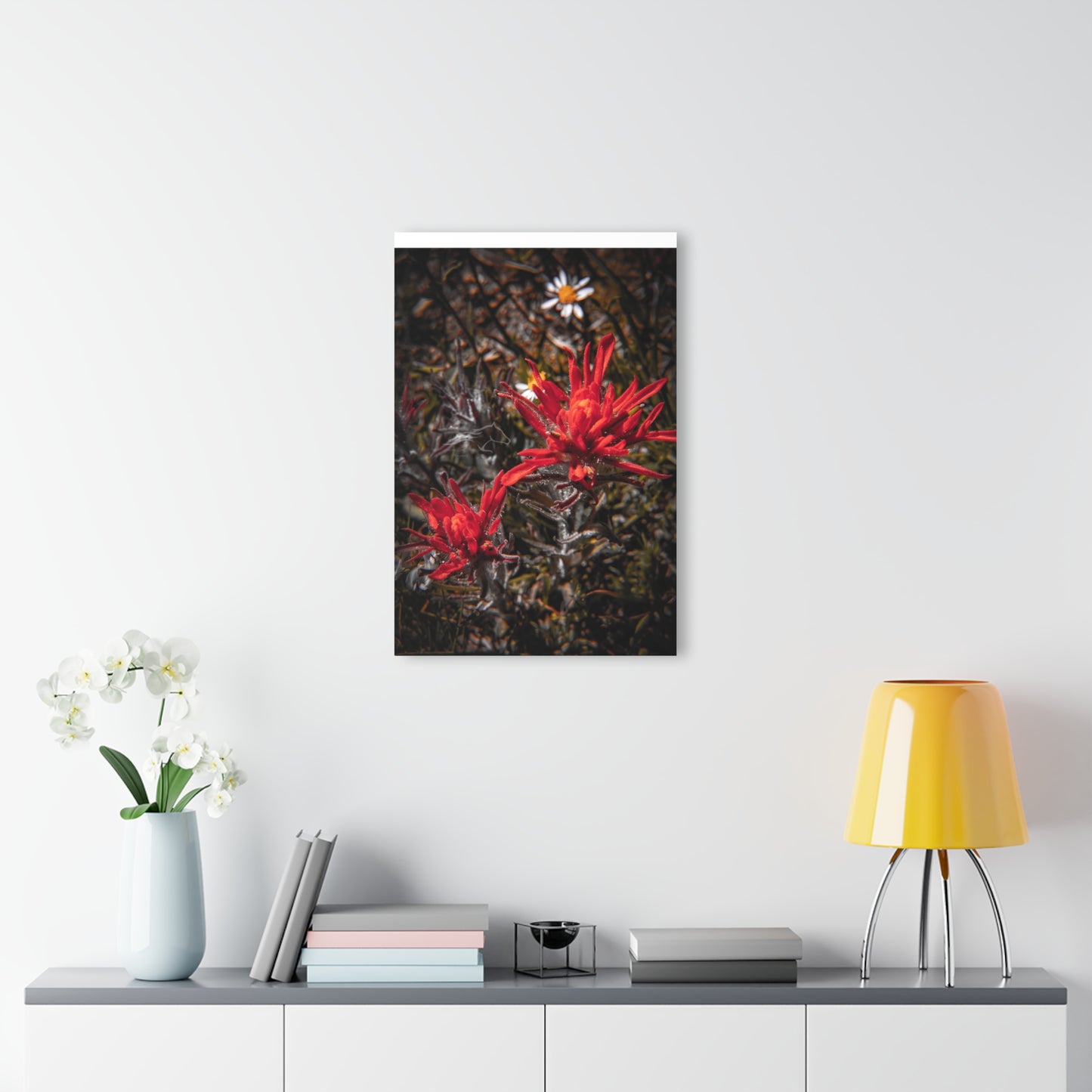 Black and Red Indian Paint Brush Acrylic