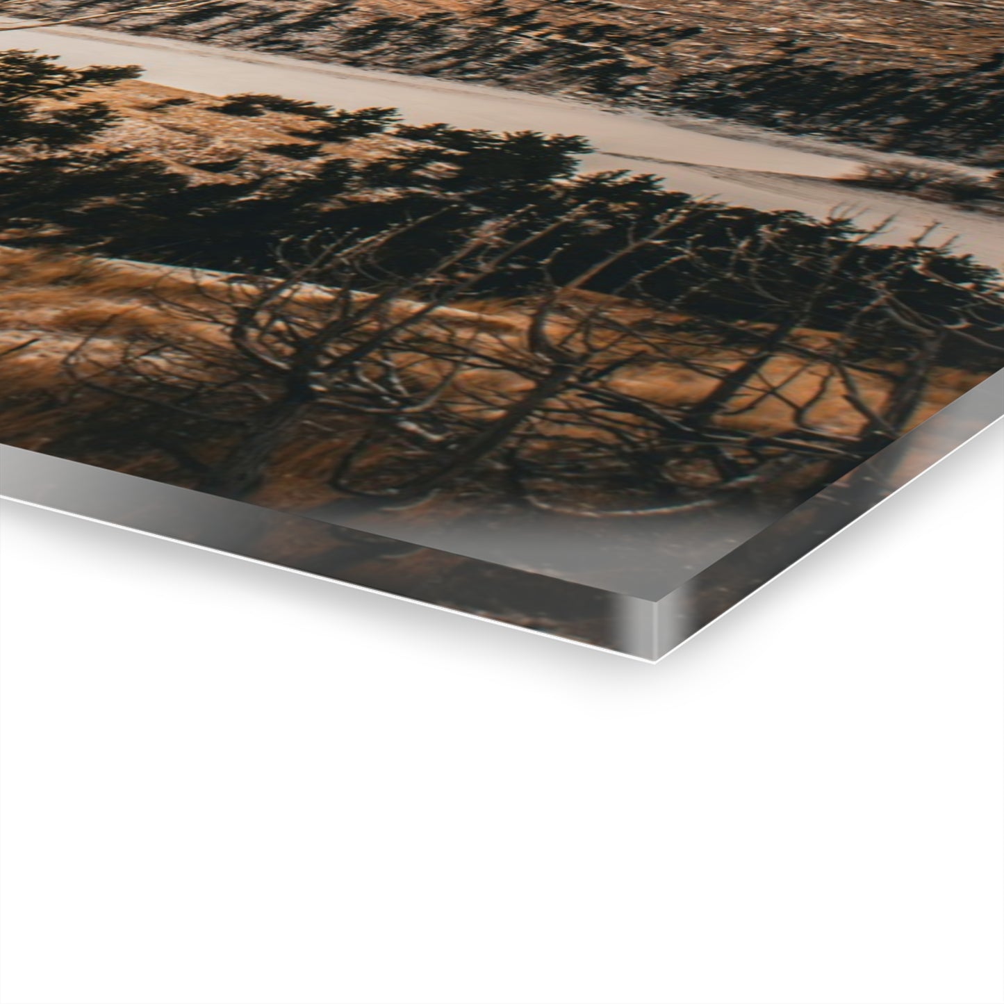 Rustic Mountain Landscape Acrylic