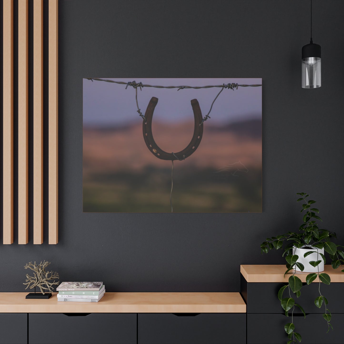 Rustic Horseshoe Canvas