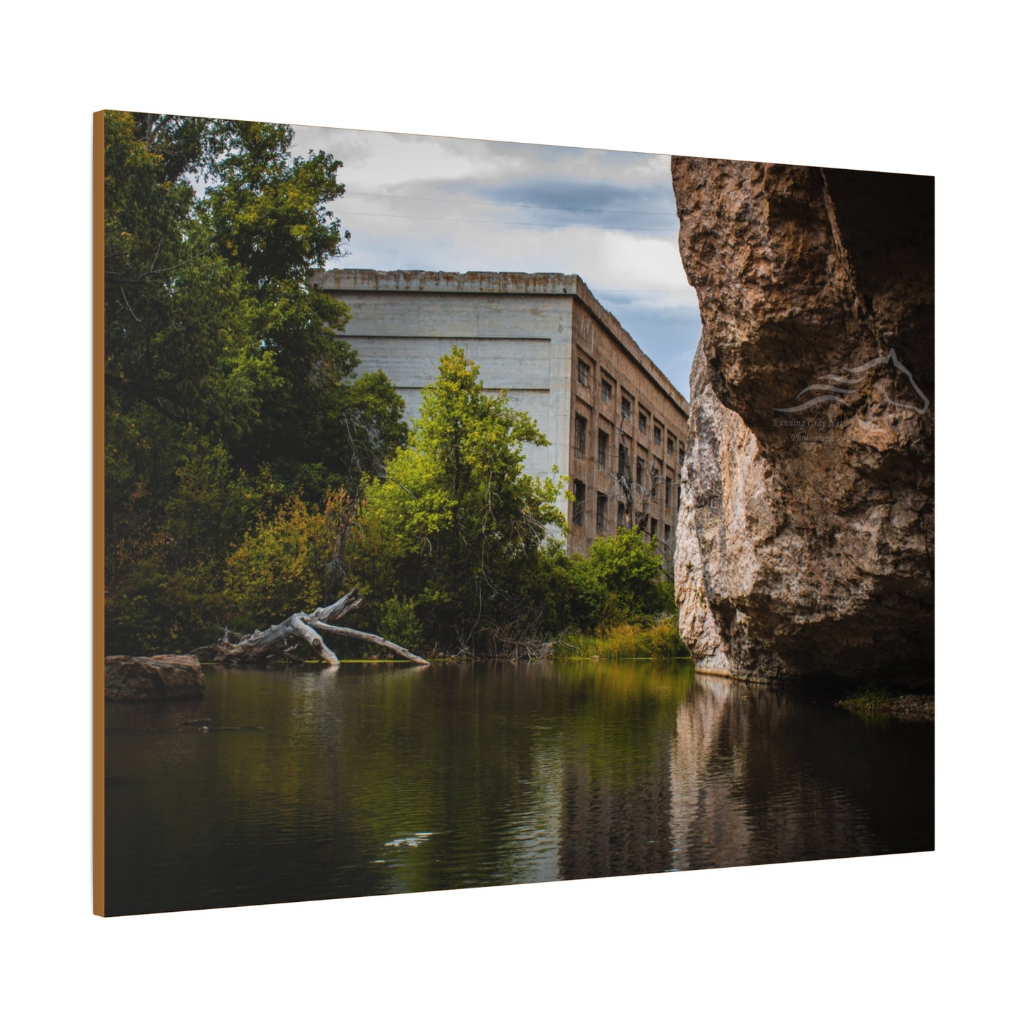 Rustic Ayres Natural Bridge Building Canvas