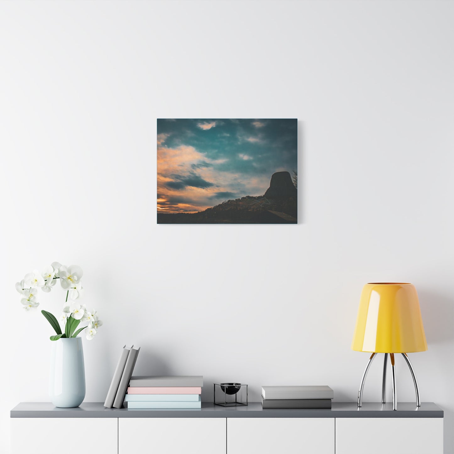 Scenic Landscape Devils Tower Canvas