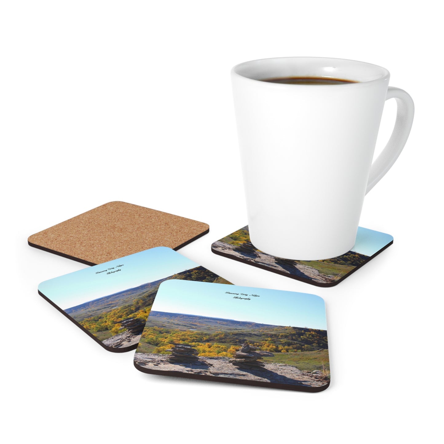 Rock Pile Corkwood Coaster Set