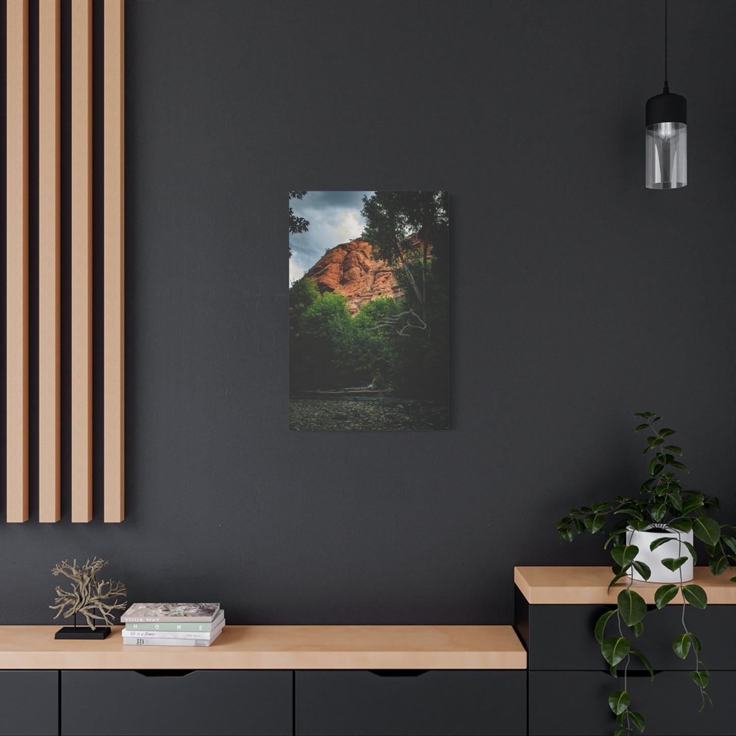 Red Rock Near Ayres Natural Bridge Canvas