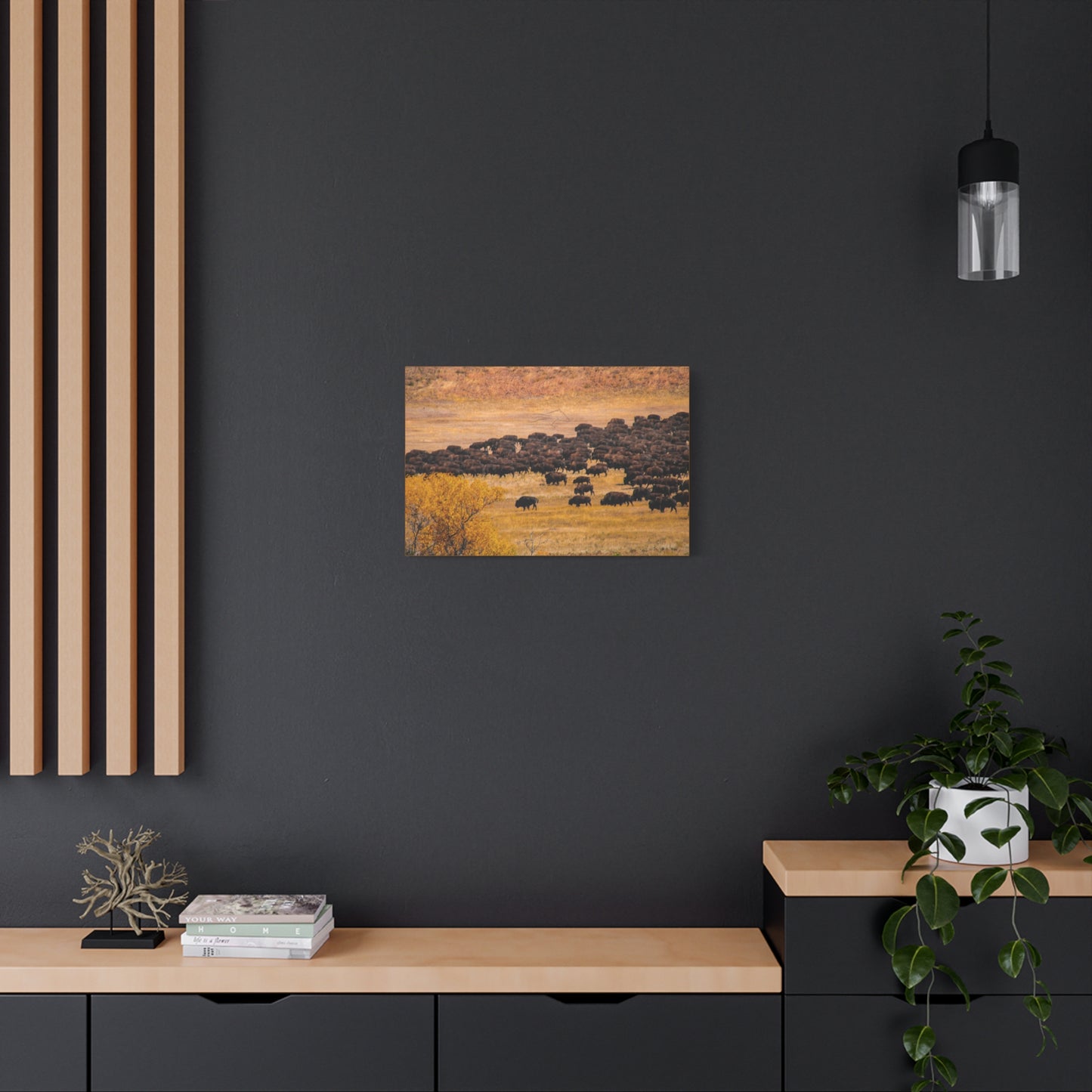 Buffalo all Gathered Canvas