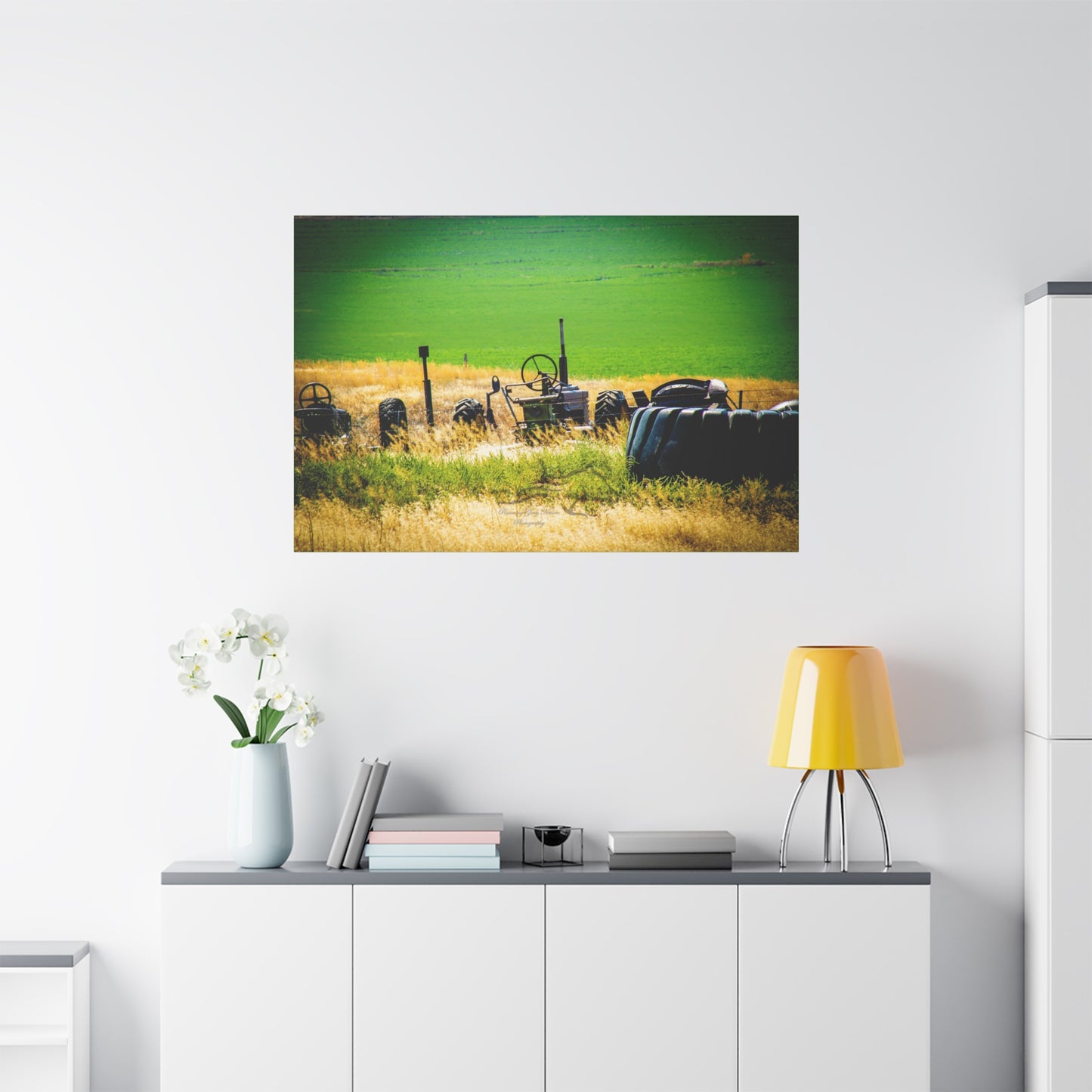 Rustic Tractor Canvas