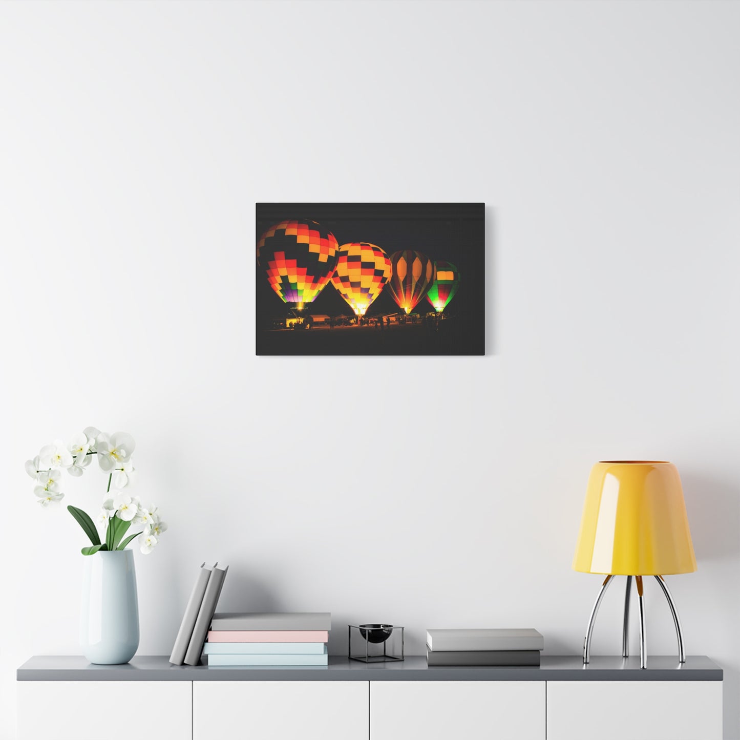 Four Colorful Hot Air Balloon Canvas