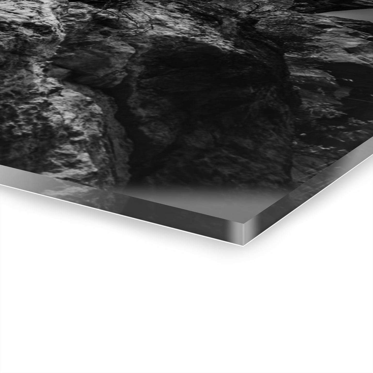 Black and White Sky View Ayres Natural Bridge Acrylic