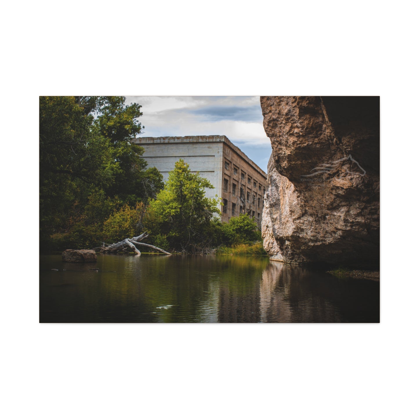 Rustic Ayres Natural Bridge Building Canvas