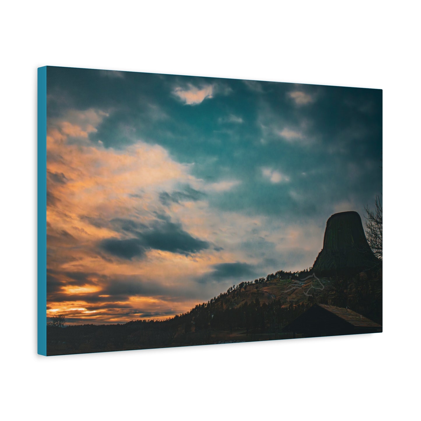 Scenic Landscape Devils Tower Canvas