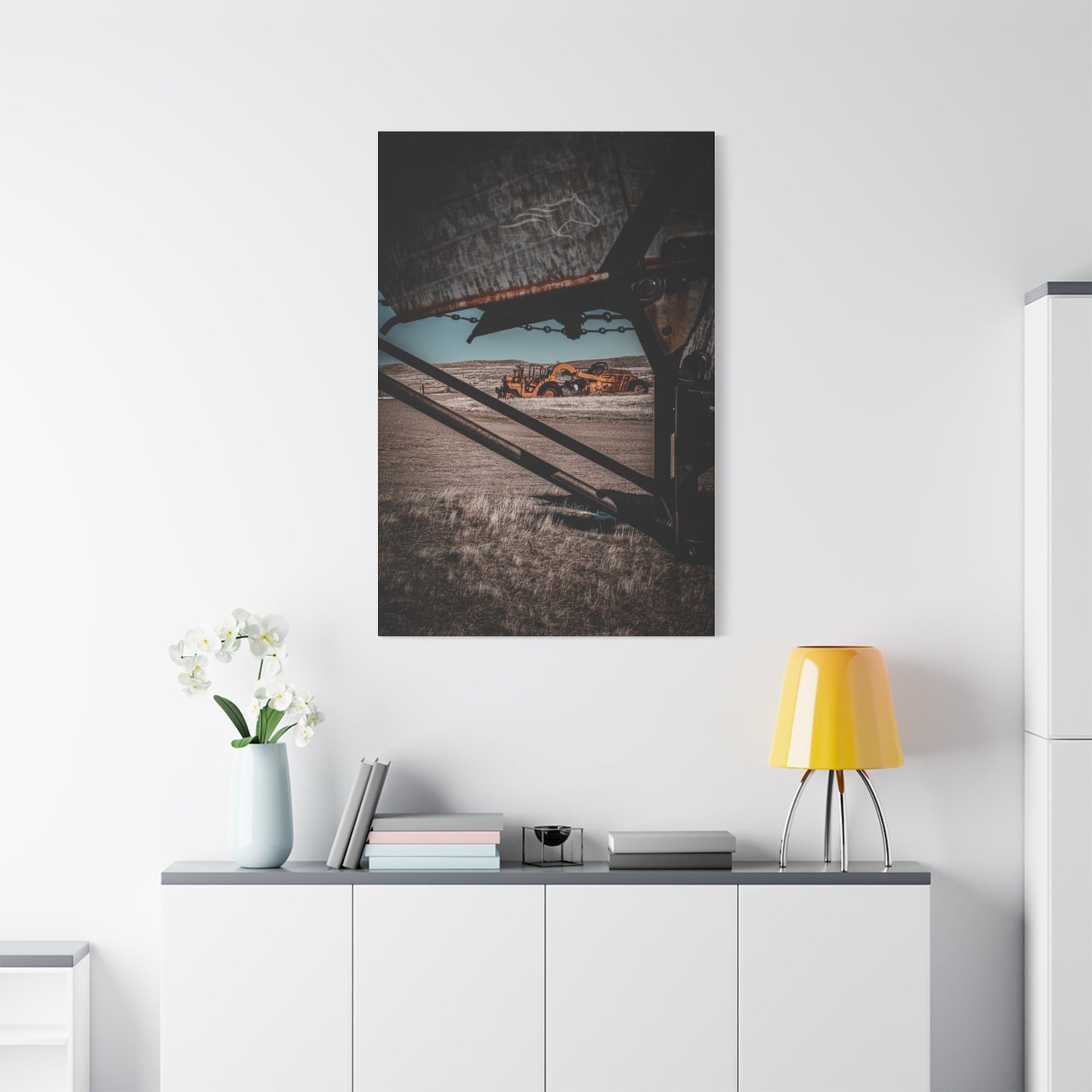 Rustic Yellow John Deer Canvas