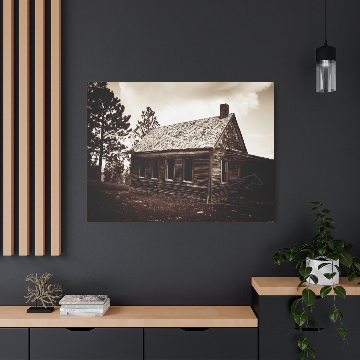 Rustic Bunk House Canvas