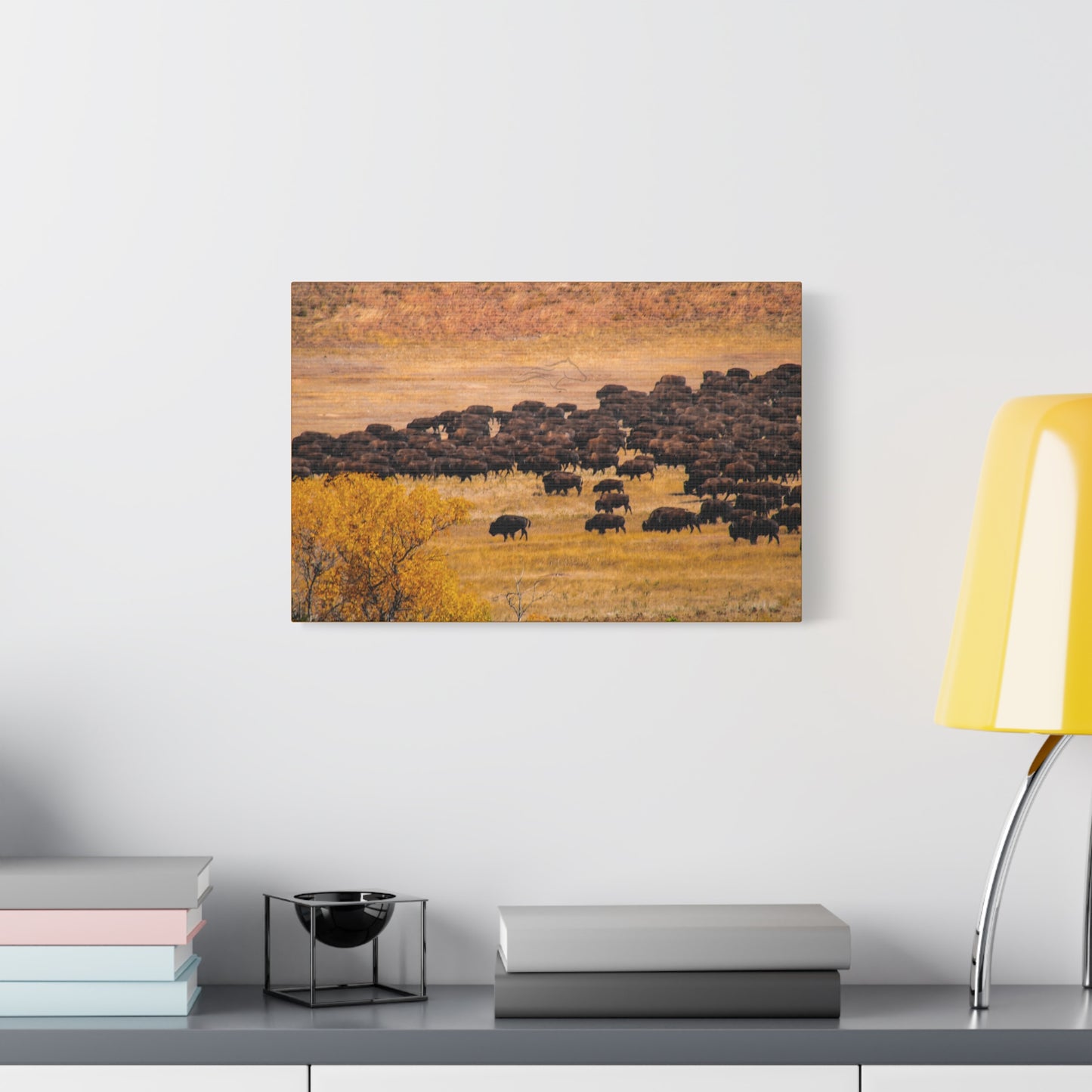 Buffalo all Gathered Canvas