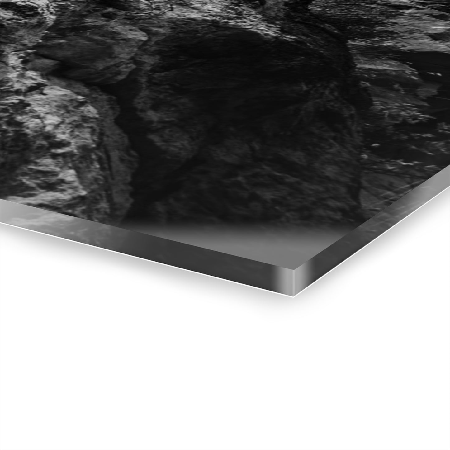 Black and White Sky View Ayres Natural Bridge Acrylic