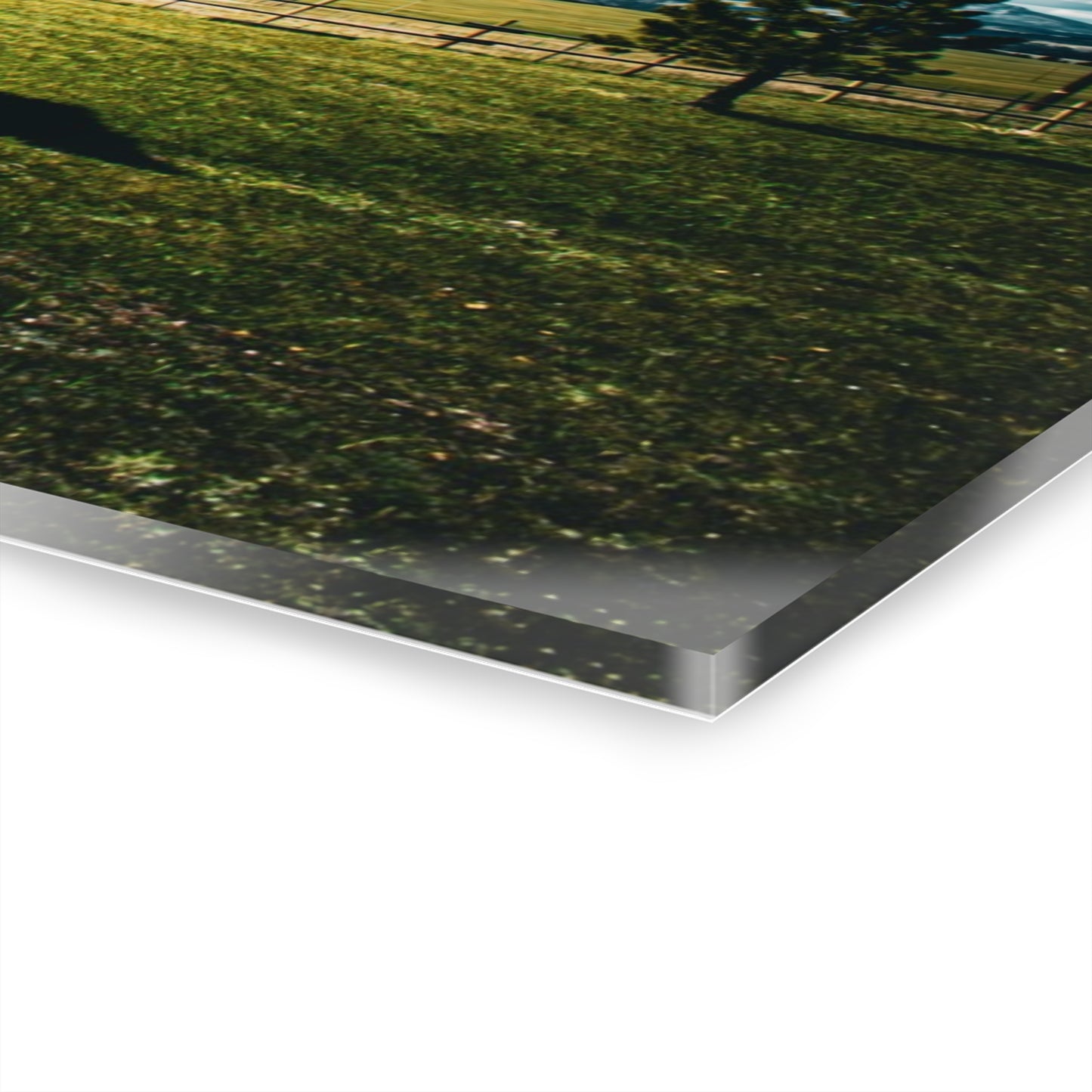 Rustic Mountain View Church Acrylic