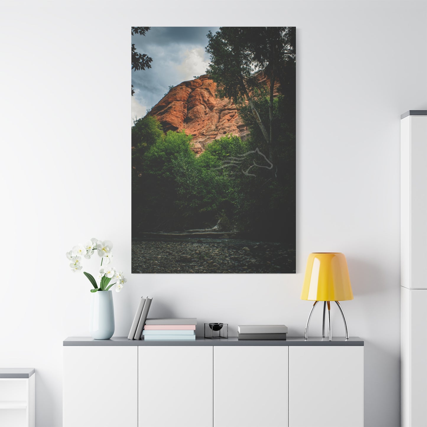 Red Rock Near Ayres Natural Bridge Canvas