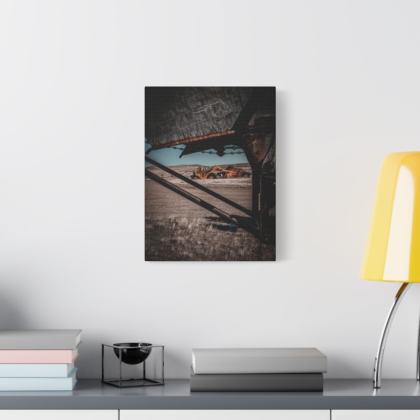 Rustic Yellow John Deer Canvas