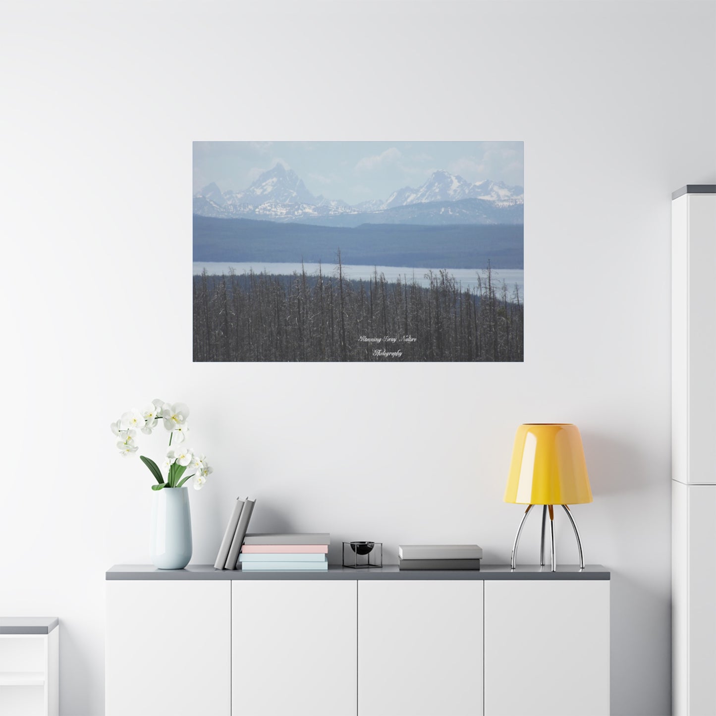 Teton Range Matte Canvas, Stretched, 1.25"