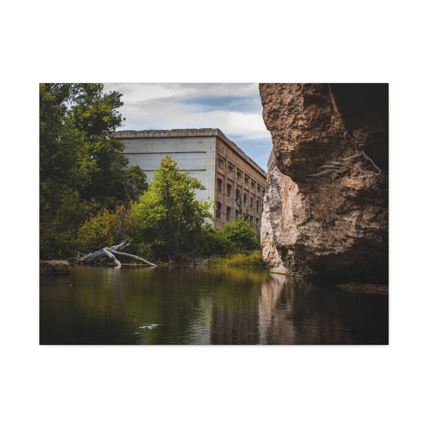 Rustic Ayres Natural Bridge Building Canvas