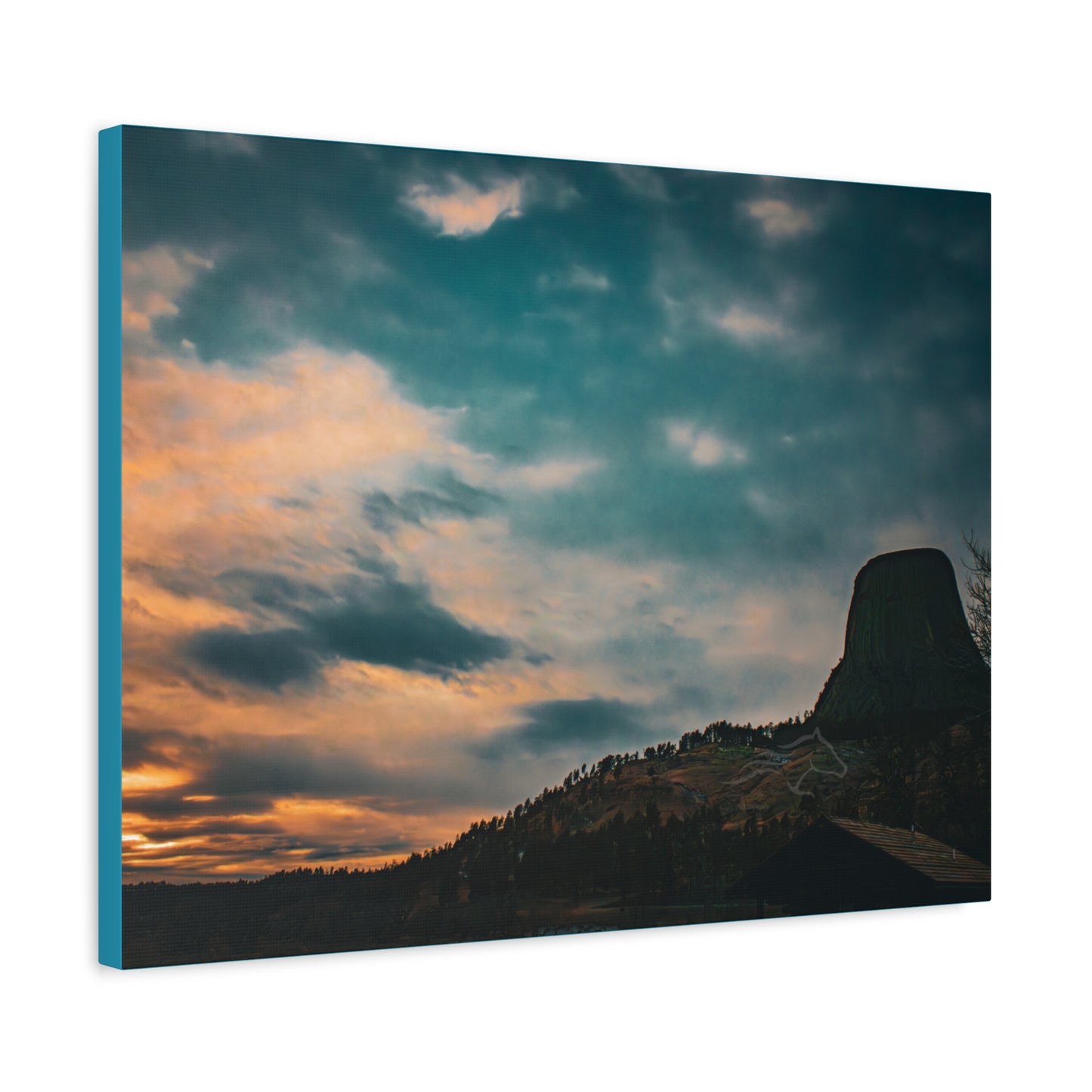 Scenic Landscape Devils Tower Canvas