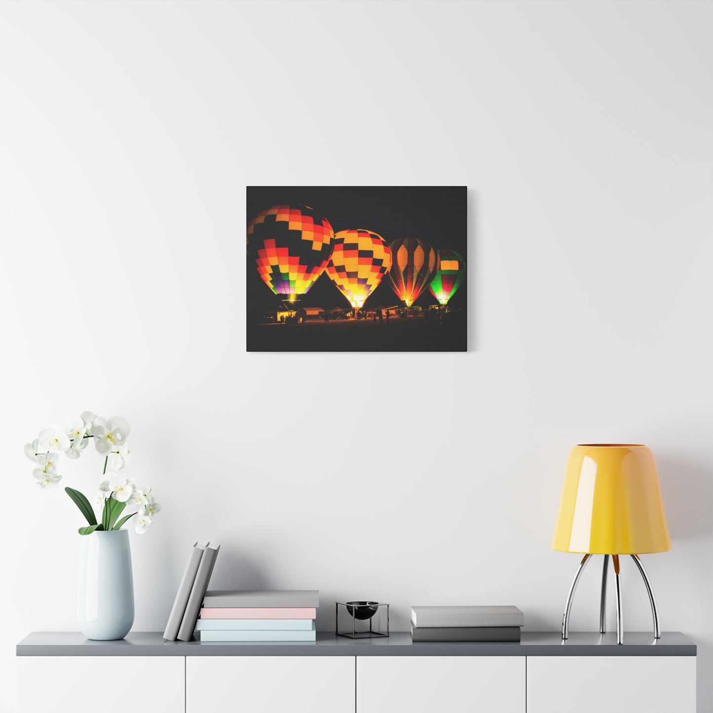 Four Colorful Hot Air Balloon Canvas