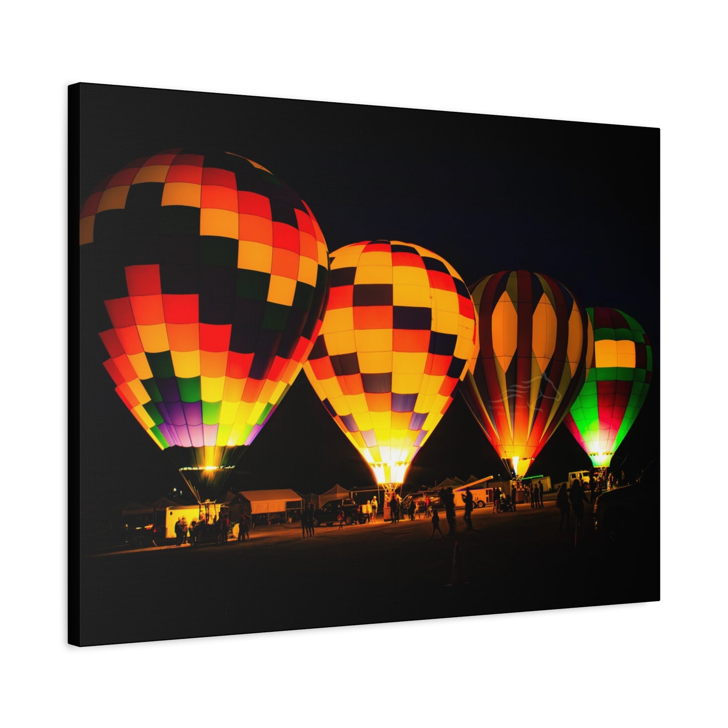 Four Colorful Hot Air Balloon Canvas