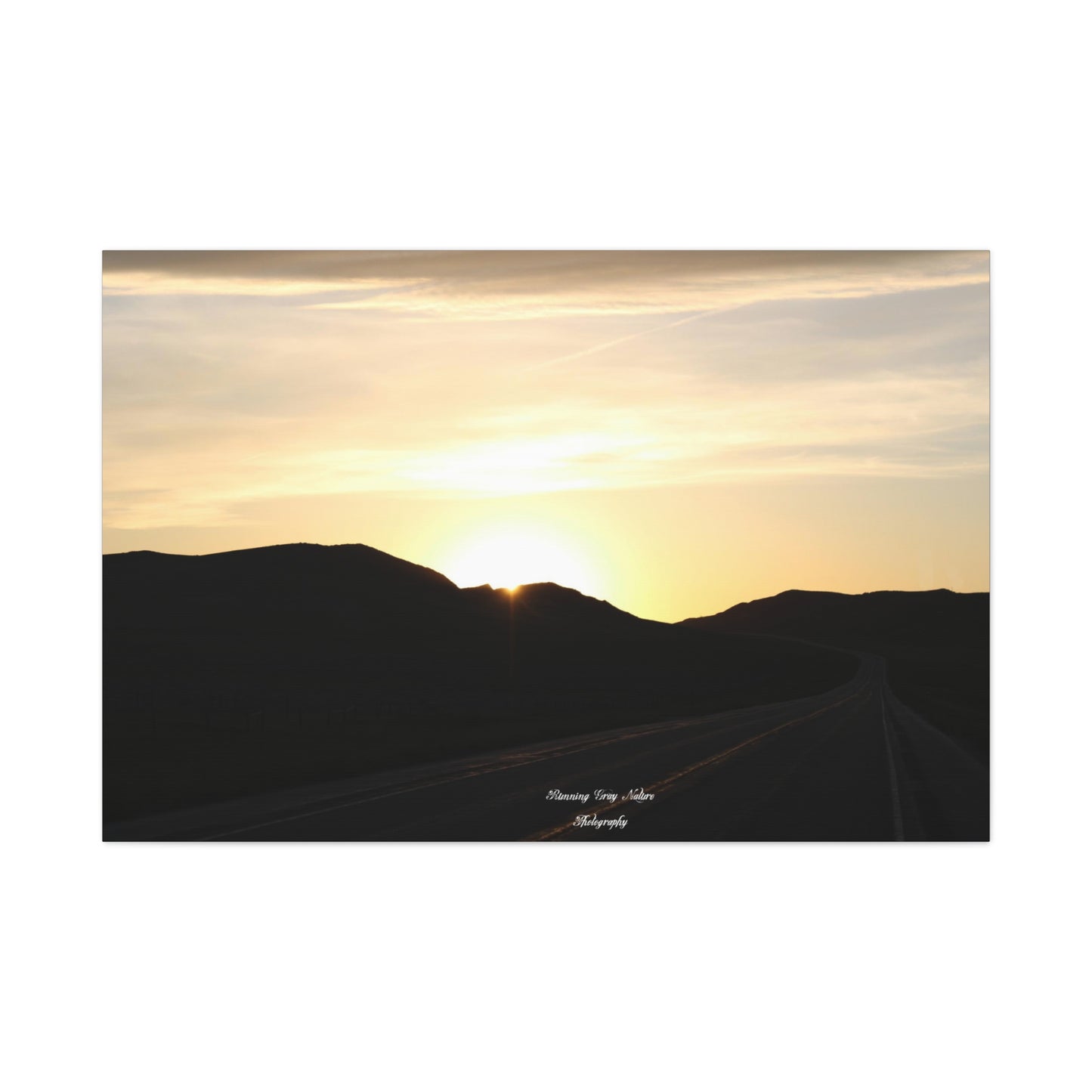 Sheridan Wyoming Back Road Matte Canvas, Stretched, 1.25"