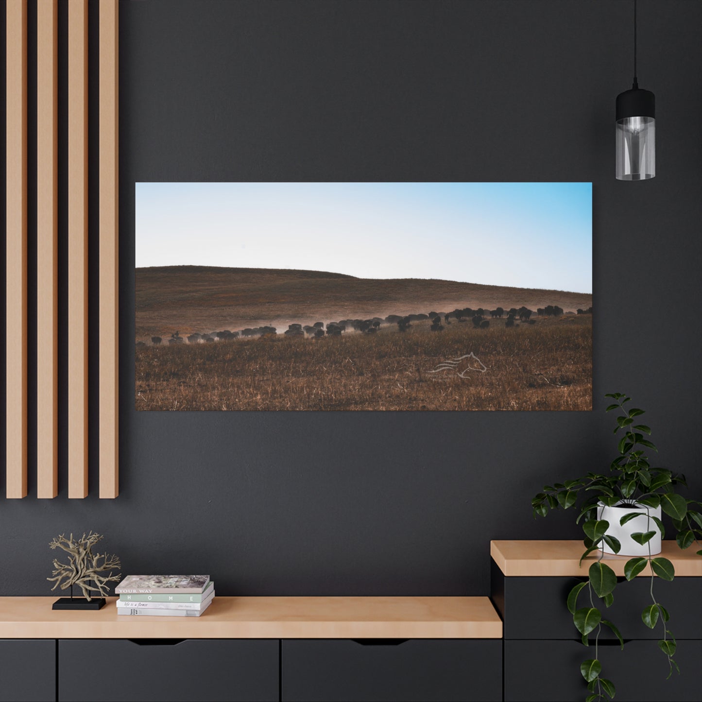 Buffalo Herd Canvas