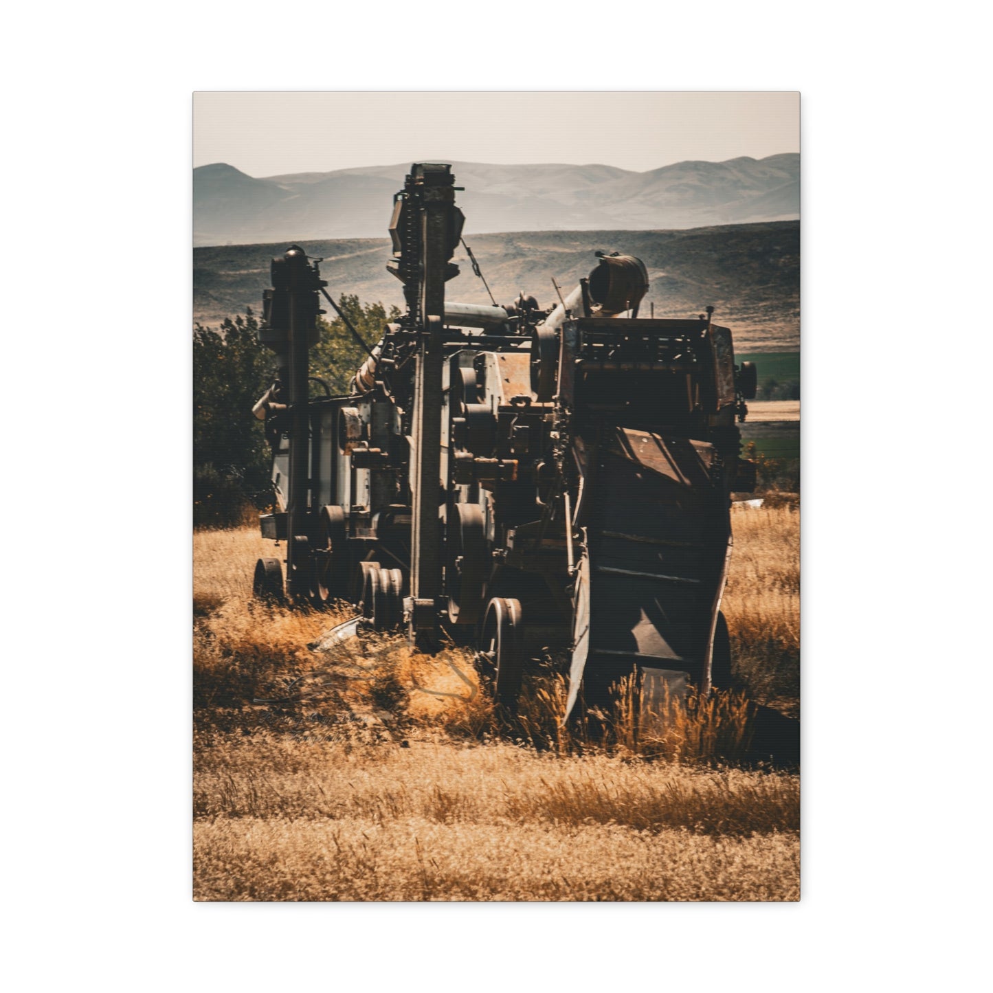 Rustic Farm Equipment Canvas
