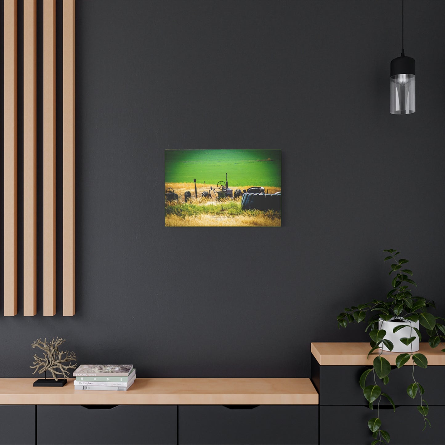 Rustic Tractor Canvas