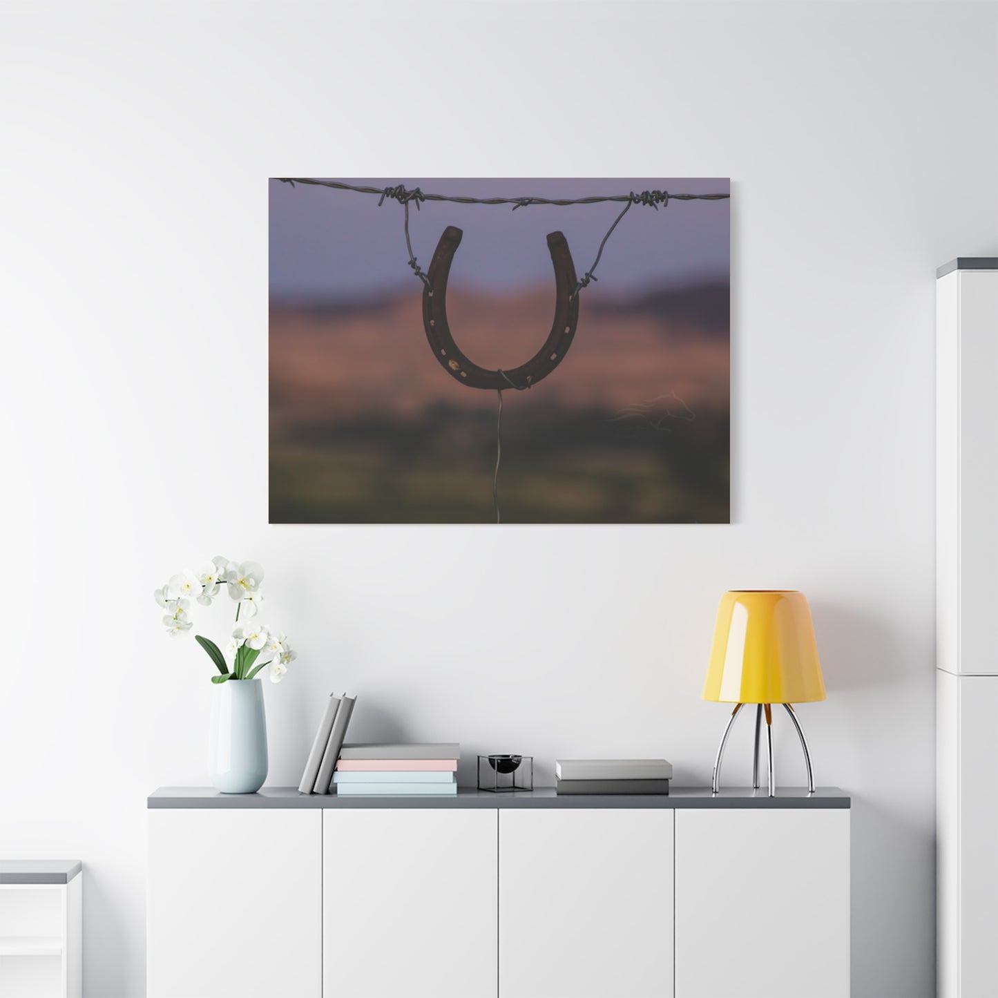 Rustic Horseshoe Canvas