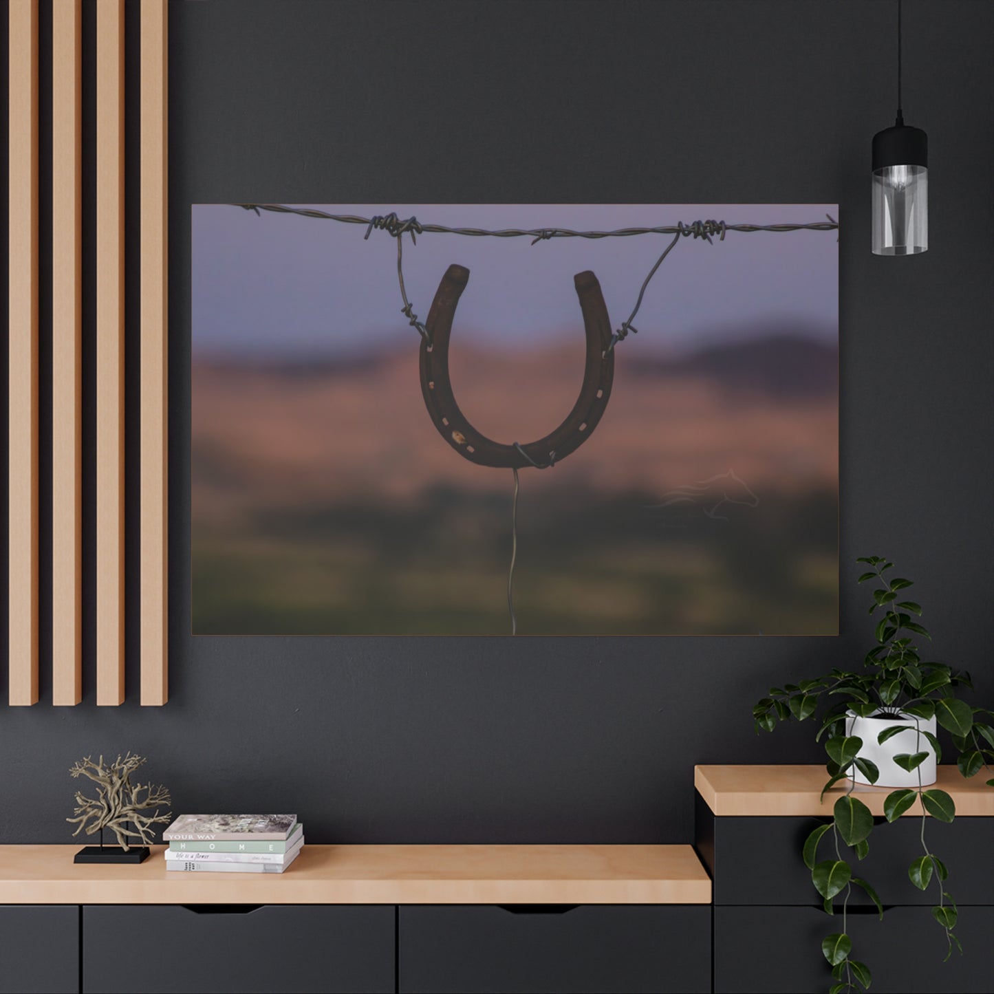 Rustic Horseshoe Canvas