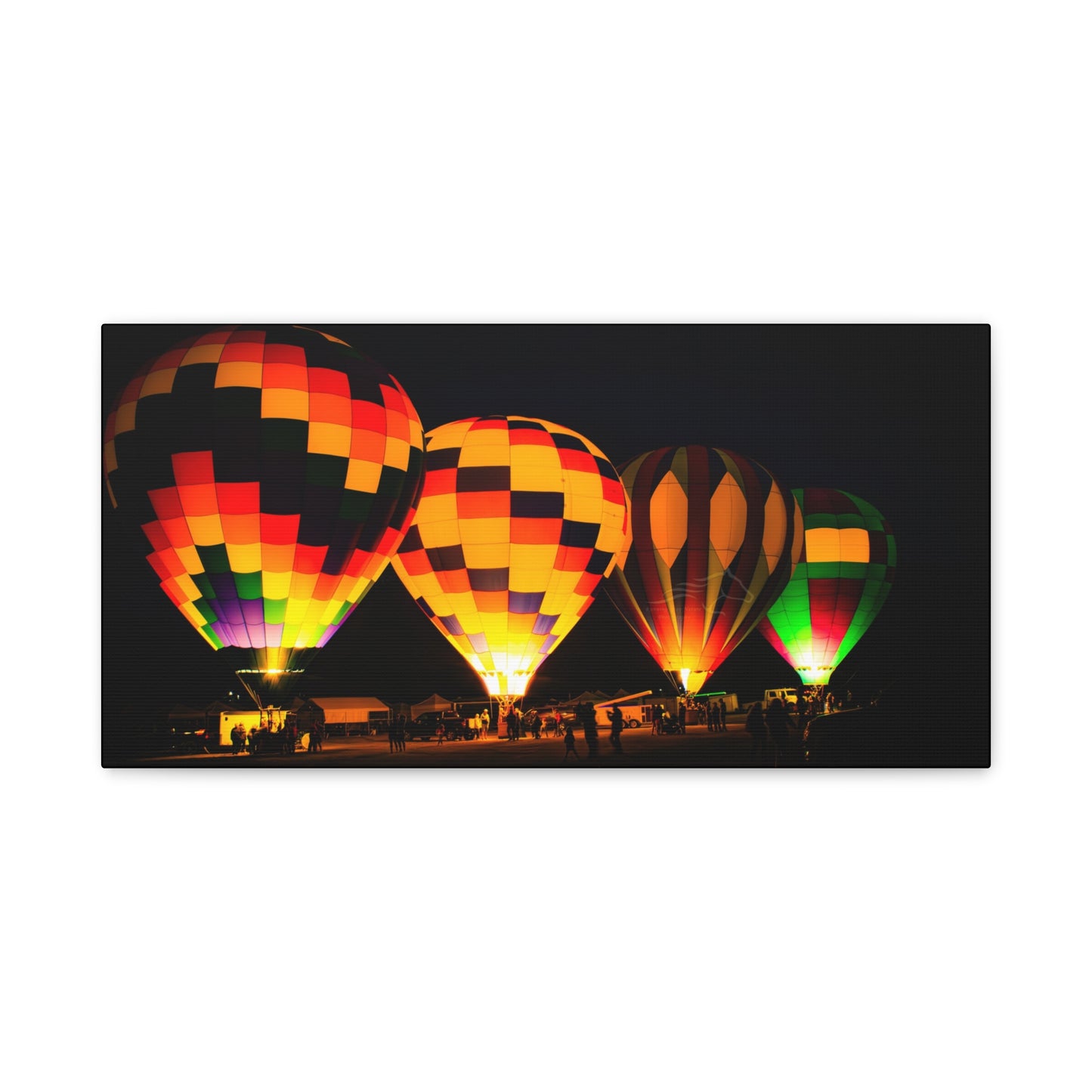 Four Colorful Hot Air Balloon Canvas