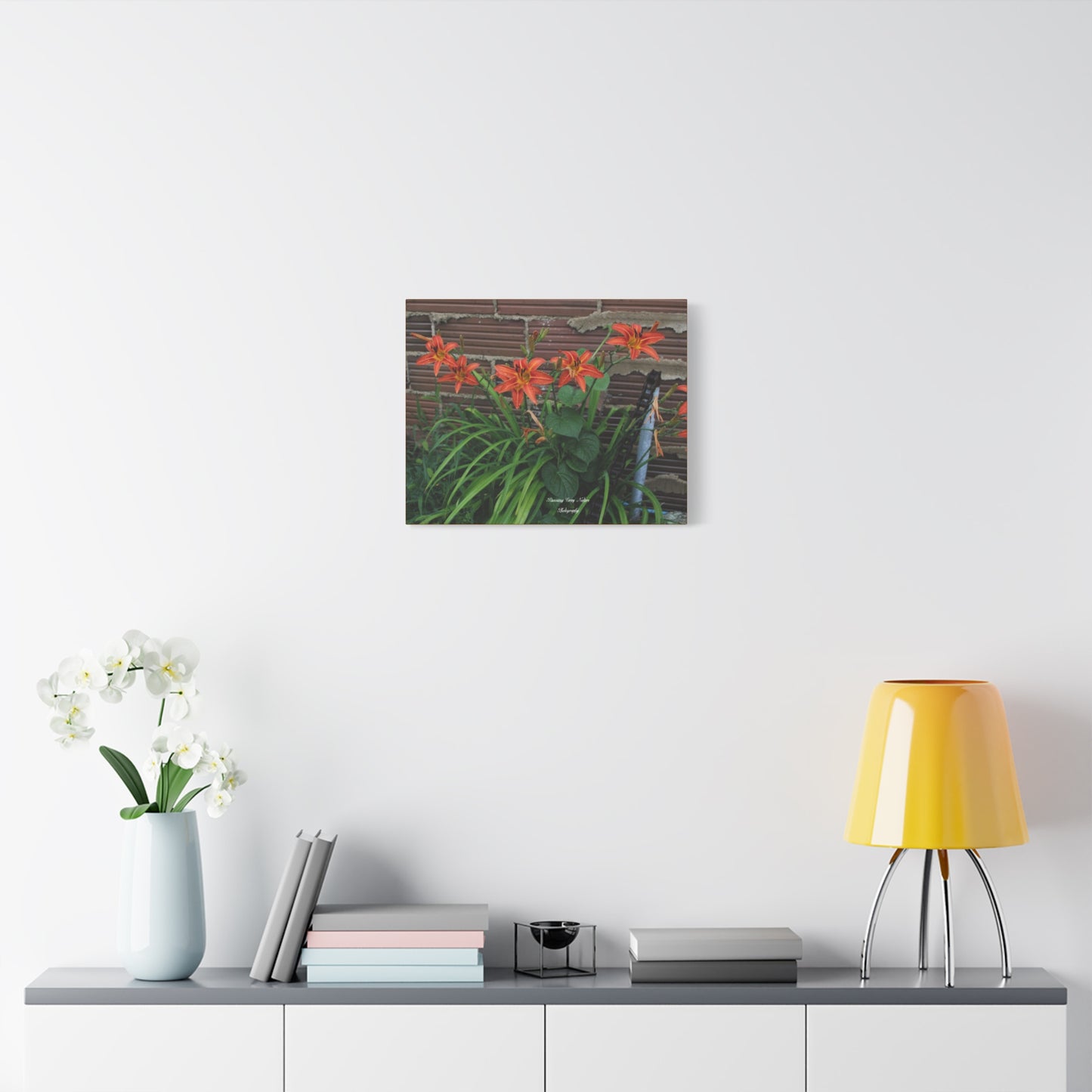 Orange Tiger Day Lily Matte Canvas, Stretched, 1.25"