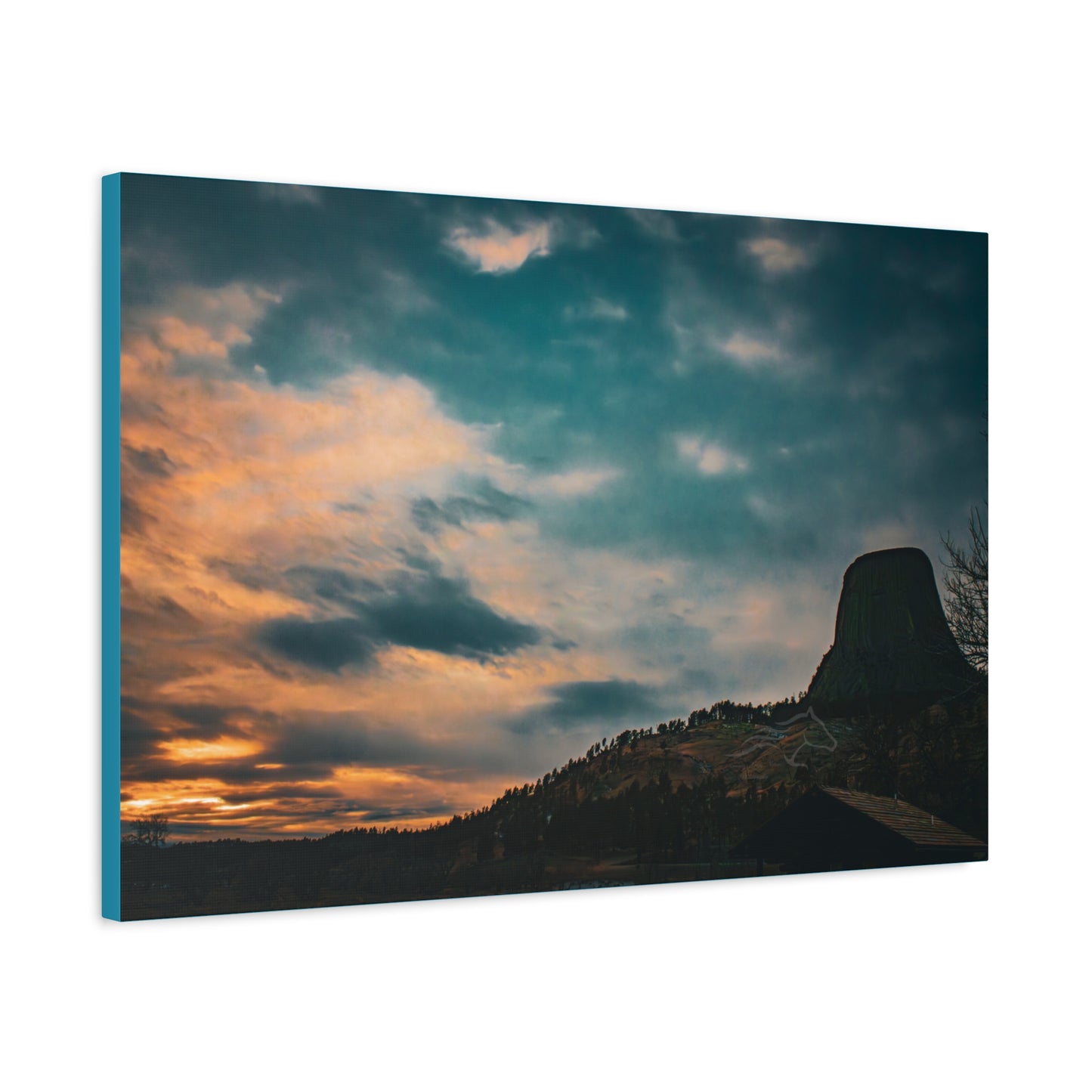 Scenic Landscape Devils Tower Canvas