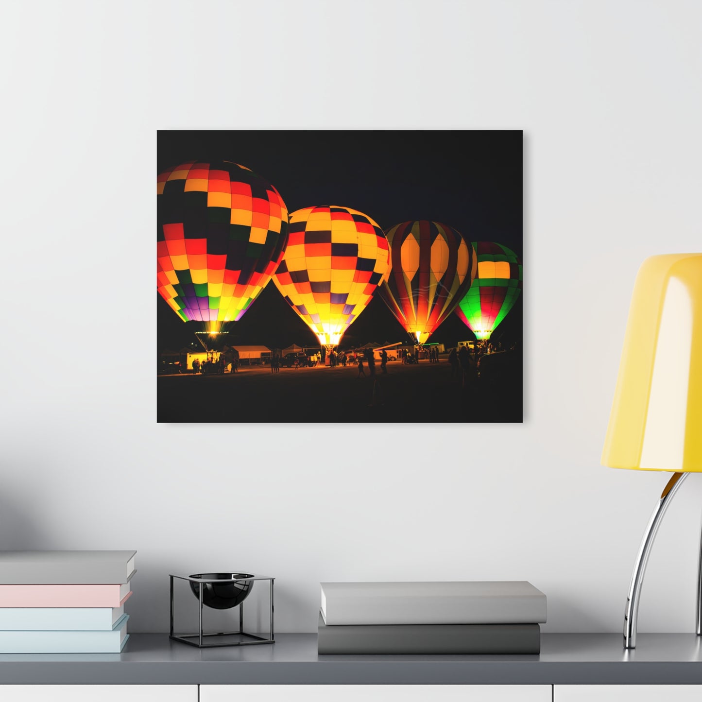 Four Colorful Hot Air Balloons Acrylic