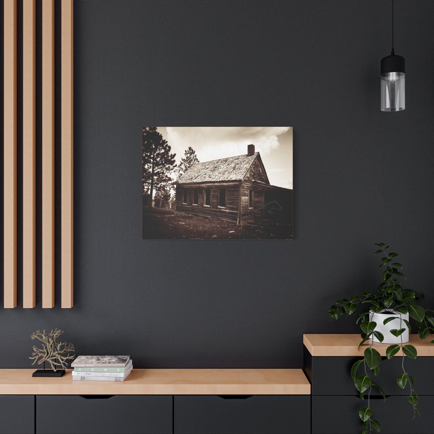 Rustic Bunk House Canvas