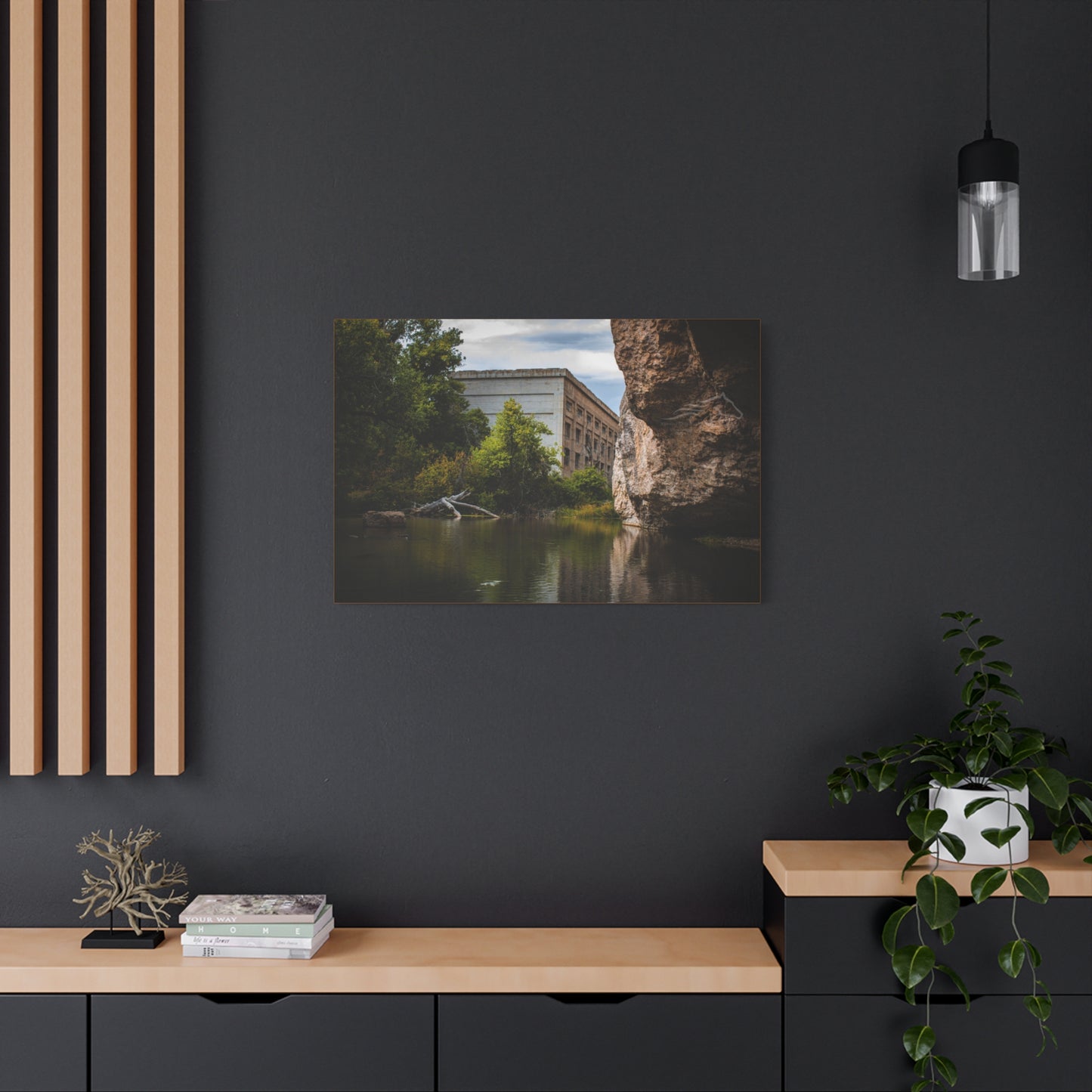 Rustic Ayres Natural Bridge Building Canvas