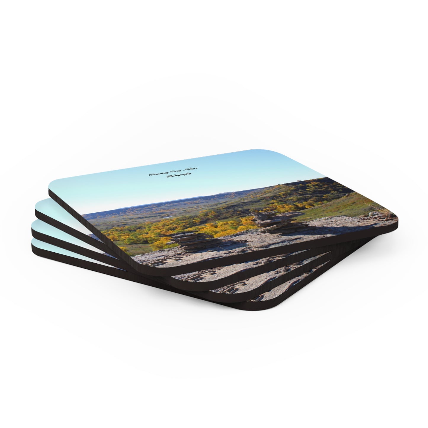 Rock Pile Corkwood Coaster Set