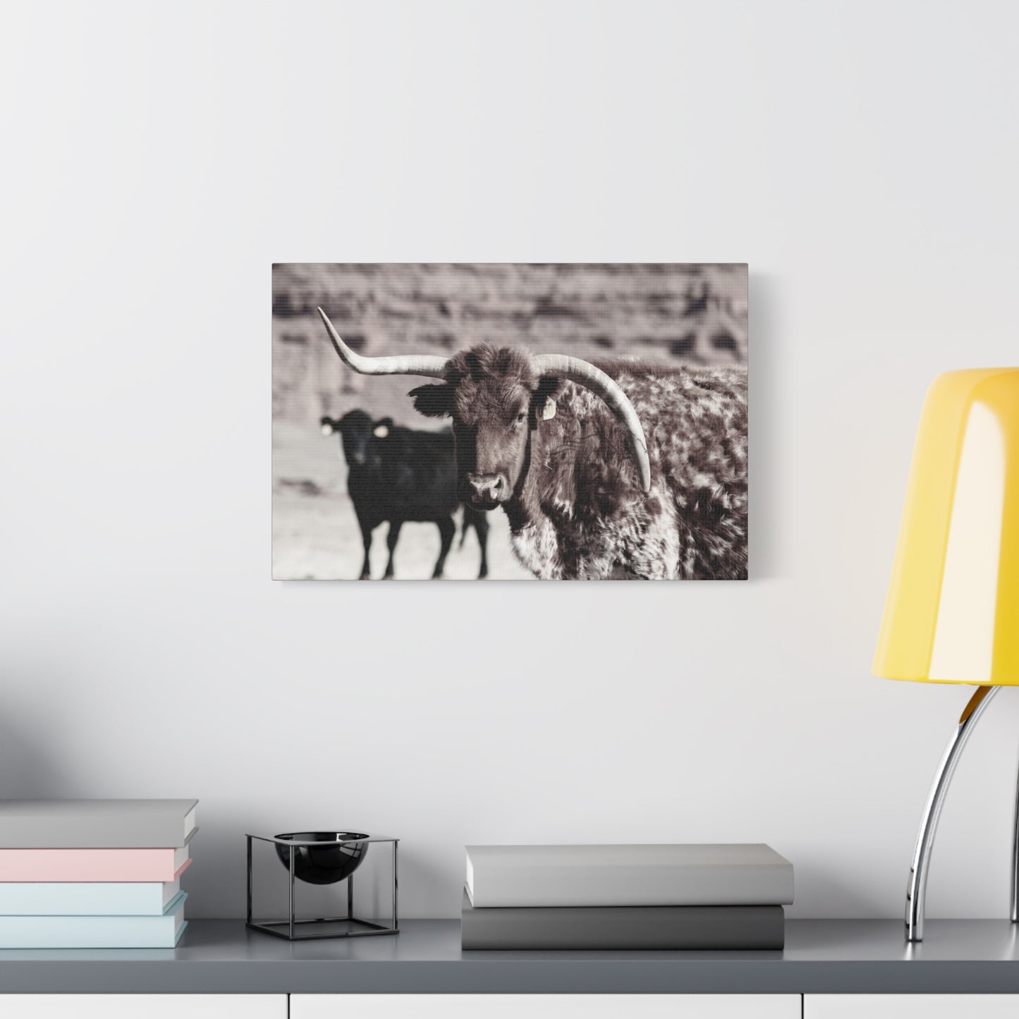 Rustic Longhorn Canvas