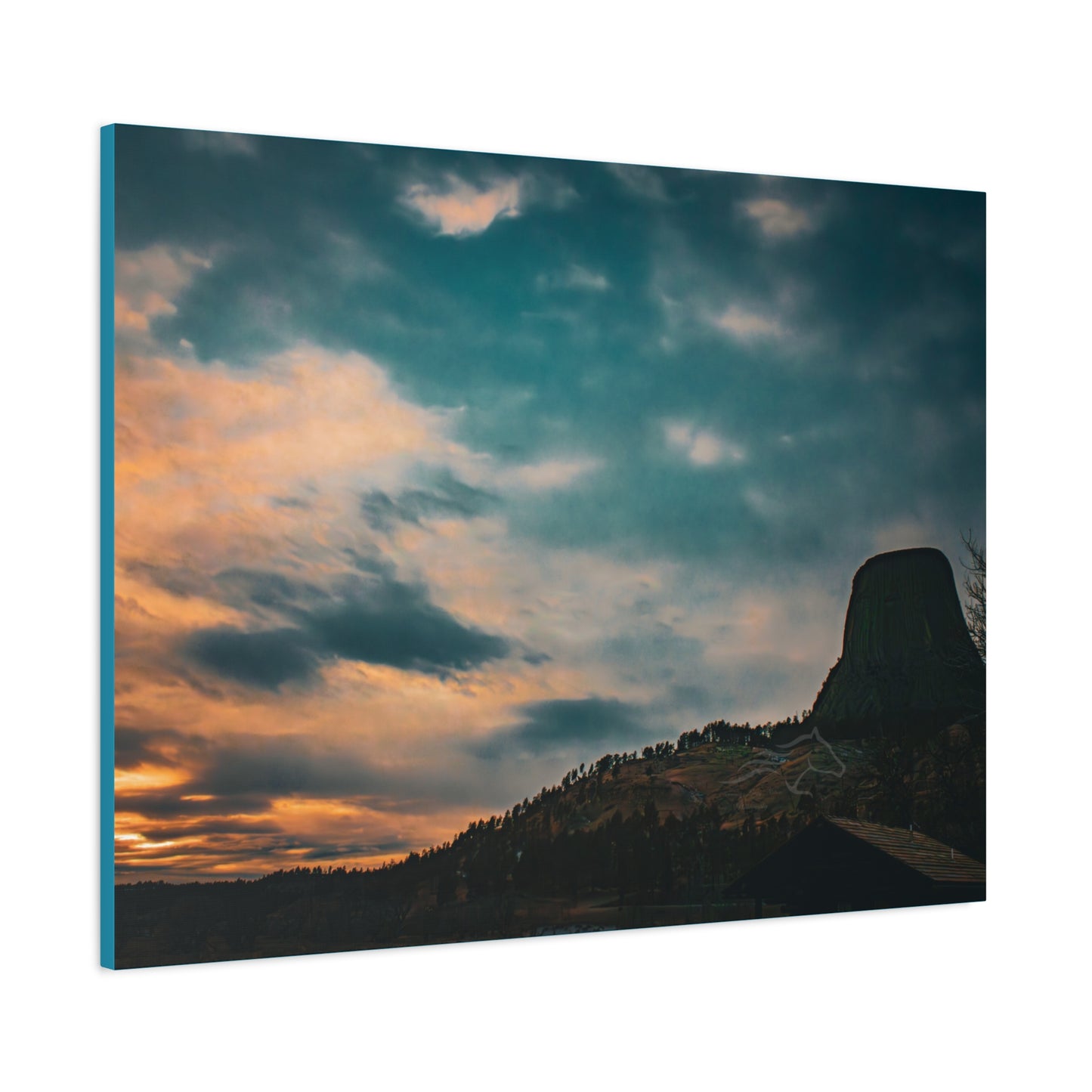 Scenic Landscape Devils Tower Canvas