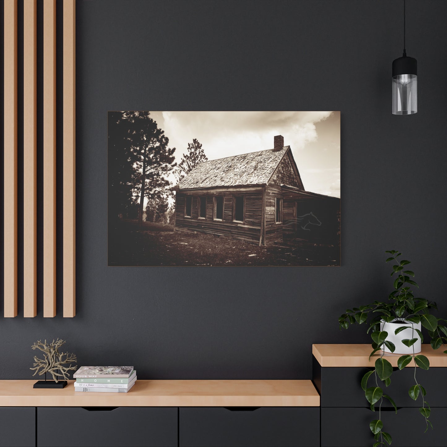 Rustic Bunk House Canvas