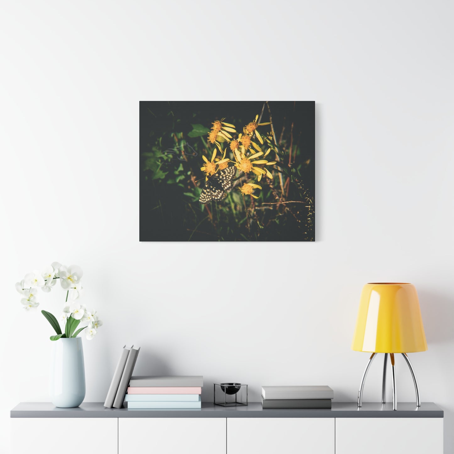 Checkerspot Butterfly Canvas