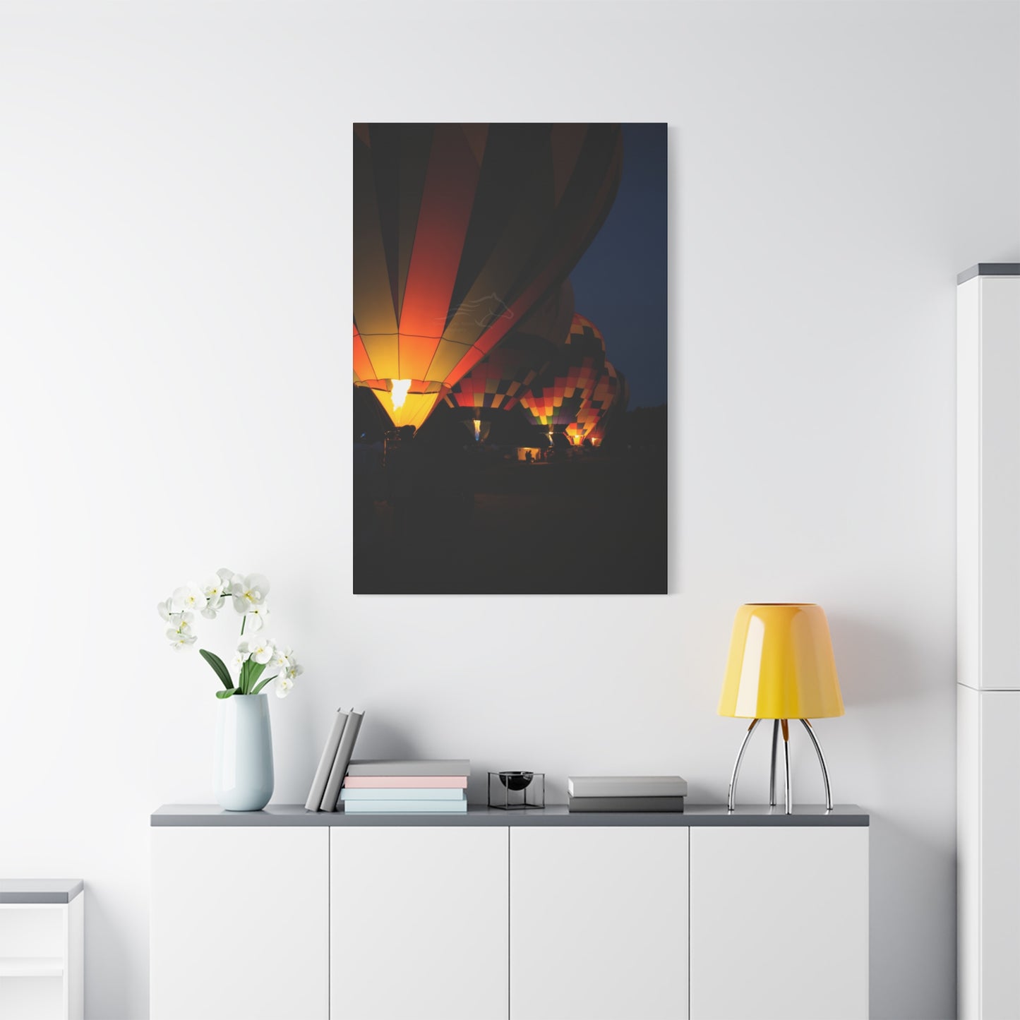 Vibrant Hot Air Balloon Canvas