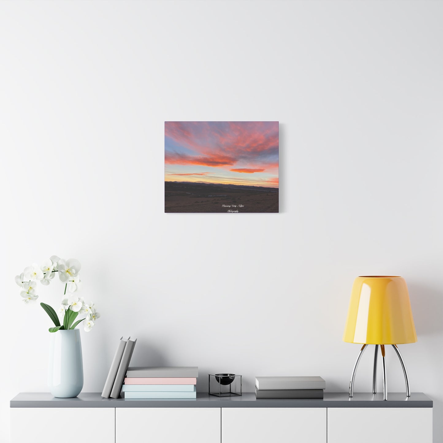 Wyoming Sunset Matte Canvas, Stretched, 1.25"